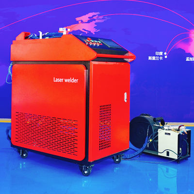 เครื่องตัดสแตนเลสอลูมิเนียมทองแดงหลายฟังก์ชันเลเซอร์สอดมือ 1000W 1500W 2000W