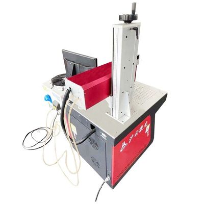 เครื่องฉลากเลเซอร์ 10W 20W 30W 50W สําหรับแผ่นโลหะที่ควบคุมโดยระบบ Cypcut