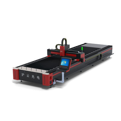 7000 กิโลกรัมน้ําหนัก HIWIN Guiderail 18x18 50w CNC เครื่องตัดเลเซอร์ไฟเบอร์ใน Jinan 1530