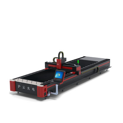 7000 กิโลกรัมน้ําหนัก HIWIN Guiderail 18x18 50w CNC เครื่องตัดเลเซอร์ไฟเบอร์ใน Jinan 1530