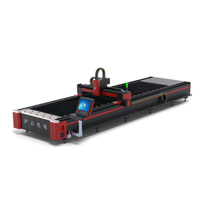 7000 กิโลกรัมน้ําหนัก HIWIN Guiderail 18x18 50w CNC เครื่องตัดเลเซอร์ไฟเบอร์ใน Jinan 1530