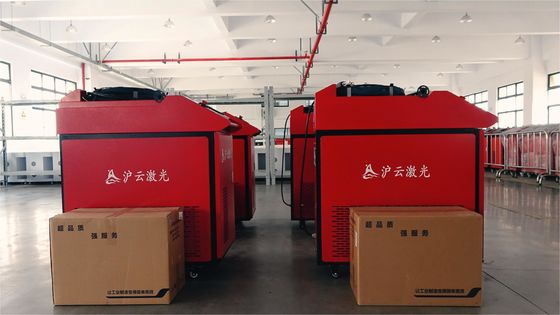 เครื่องเชื่อมเลเซอร์มือถือ 1000W 1500W 2000W 3000W ความเร็วการตัด 100m/min