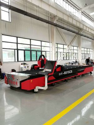 เครื่องตัดเลเซอร์ Cnc เหล็กไร้ขัด Dst-4 ผนังโลหะ สายใยโต๊ะเดียว 6015
