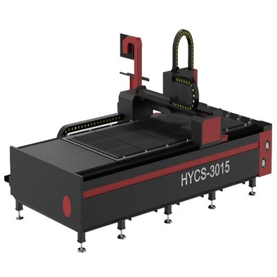 มอเตอร์เซอร์โว Yaskawa ความละเอียดสูง 3015 เครื่องตัดไฟเบอร์เลเซอร์ 1000W โลหะแผ่น