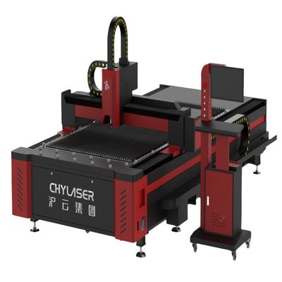 มอเตอร์เซอร์โว Yaskawa ความละเอียดสูง 3015 เครื่องตัดไฟเบอร์เลเซอร์ 1000W โลหะแผ่น